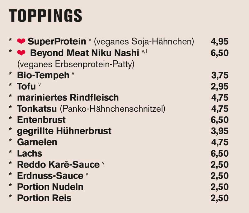 Toppings