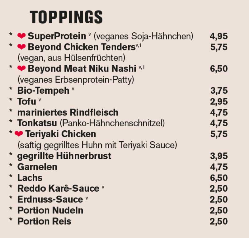 Toppings