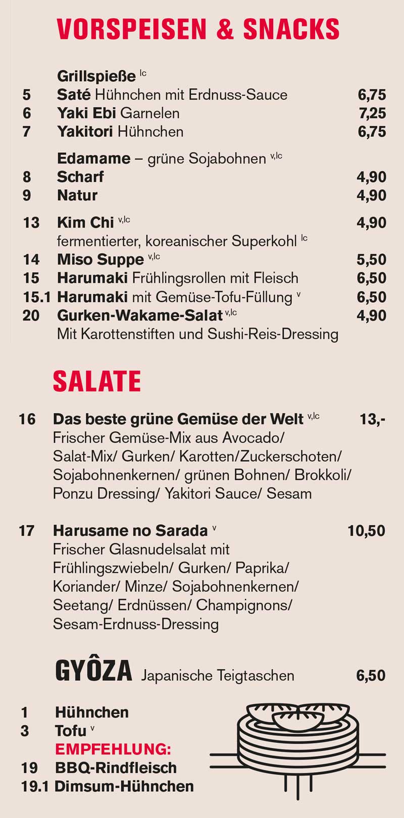 Vorspeisen und Snacks