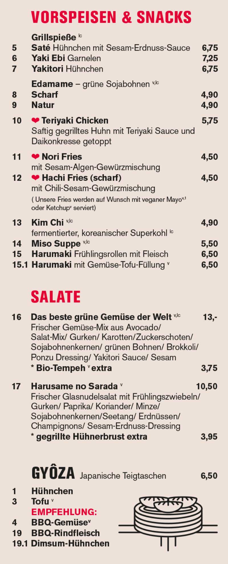 Vorspeisen und Snacks