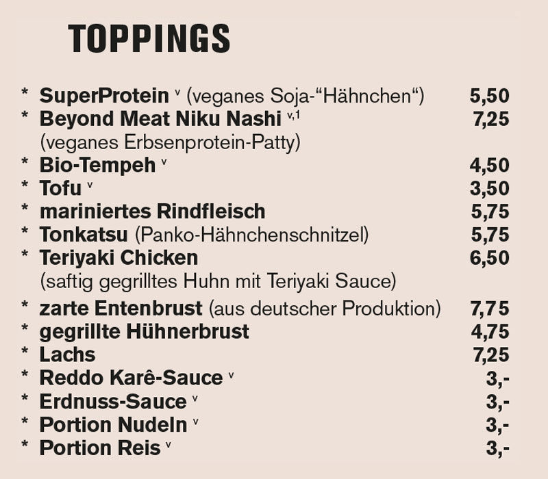 Toppings