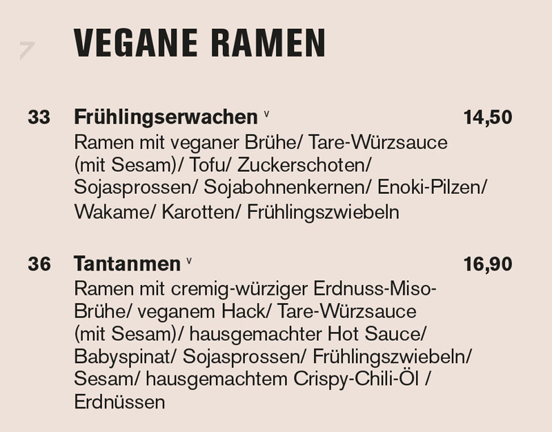 vegane Rahmen