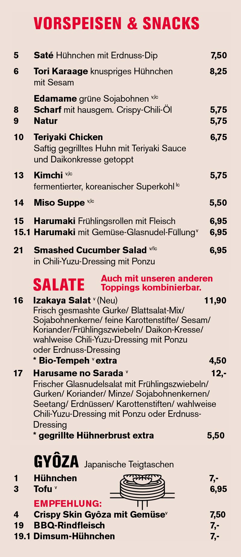 Vorspeisen und Snacks